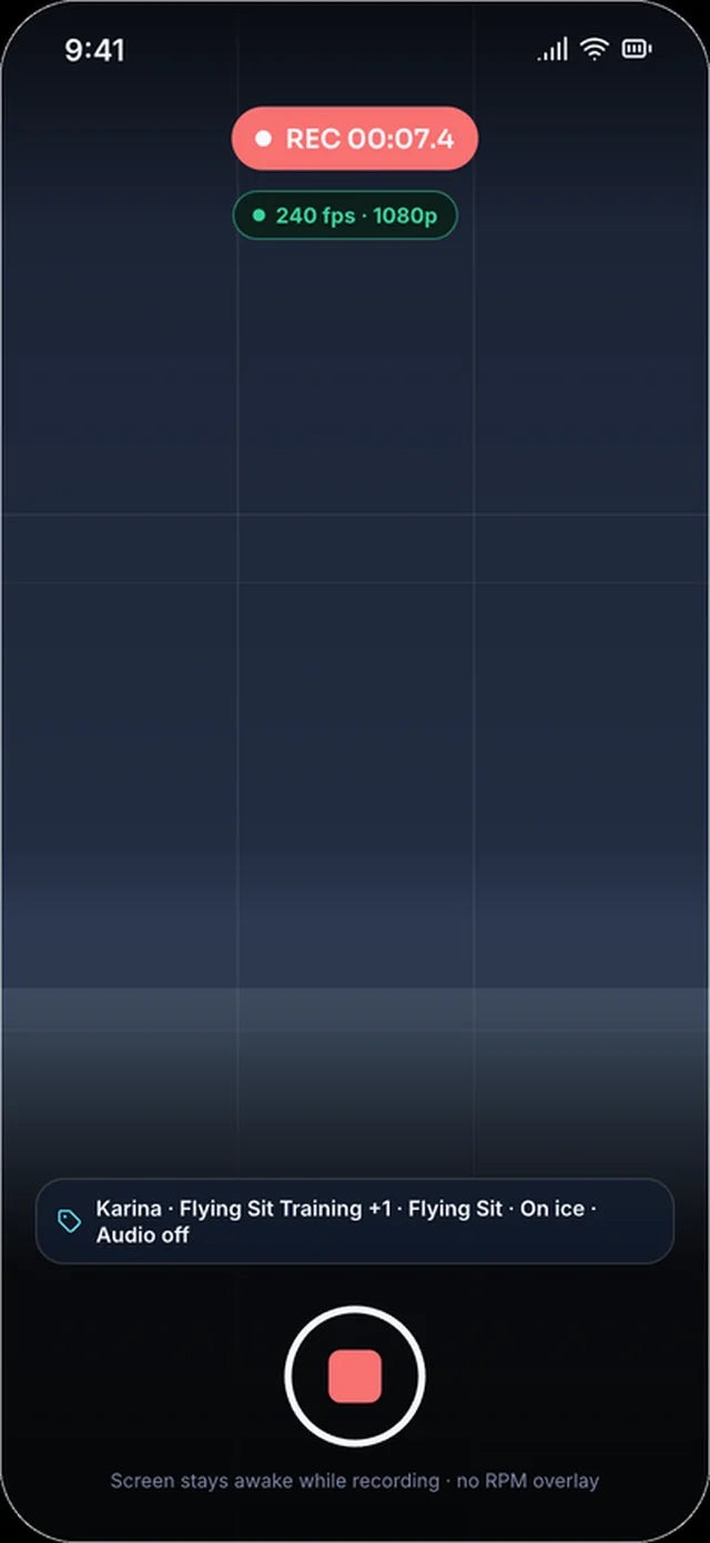 Planned design: recording at 240 fps