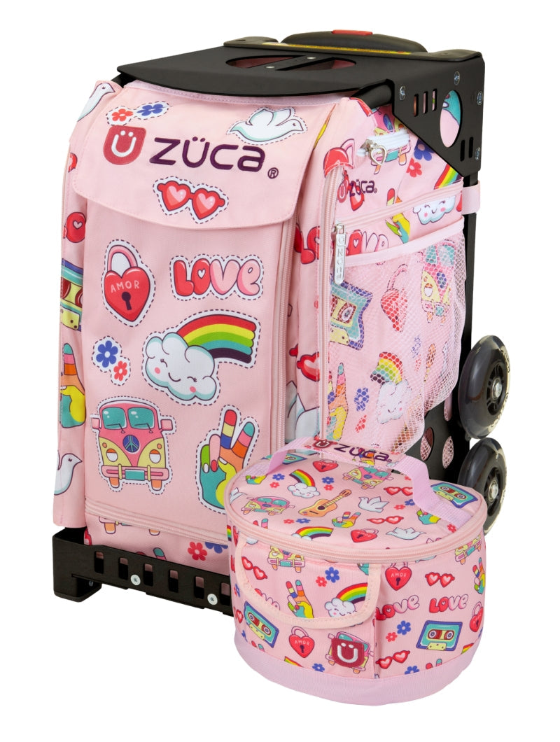 ZÜCA Groovy Vibes Sport Rolling Bag + Lunchbox