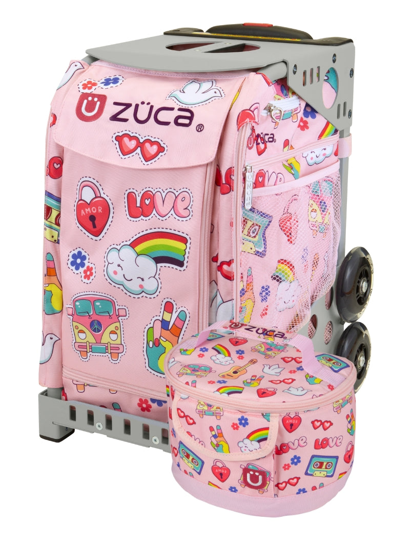 ZÜCA Groovy Vibes Sport Rolling Bag + Lunchbox