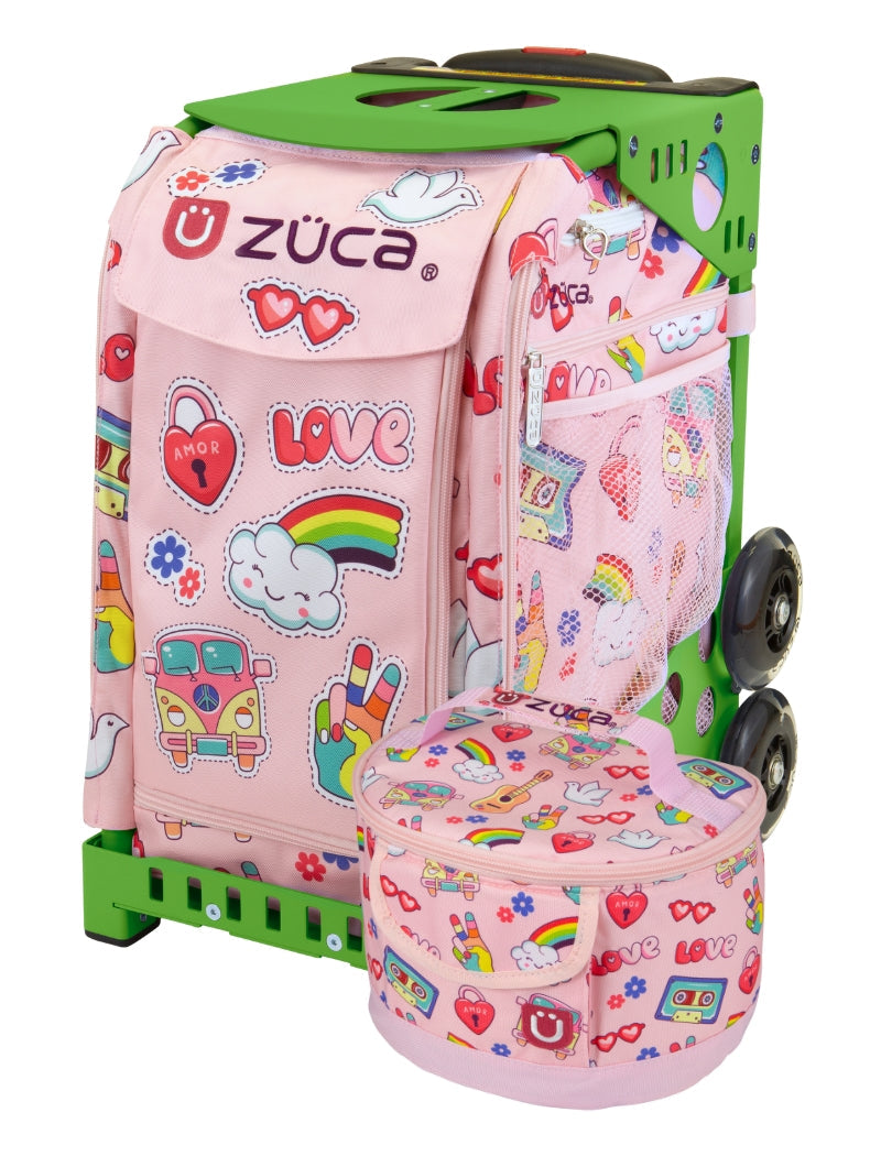 ZÜCA Groovy Vibes Sport Rolling Bag + Lunchbox