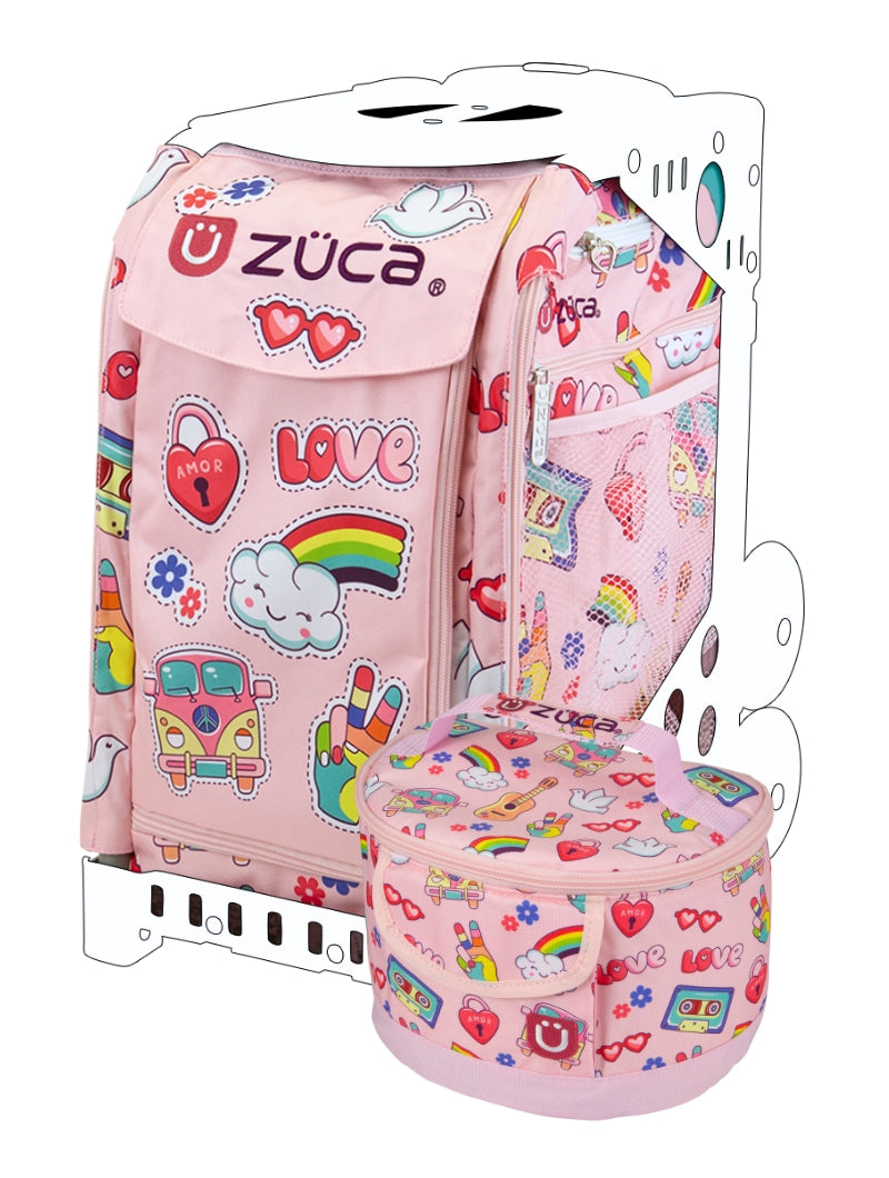 ZÜCA Groovy Vibes Sport Rolling Bag + Lunchbox