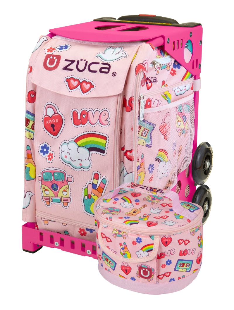 ZÜCA Groovy Vibes Sport Rolling Bag + Lunchbox