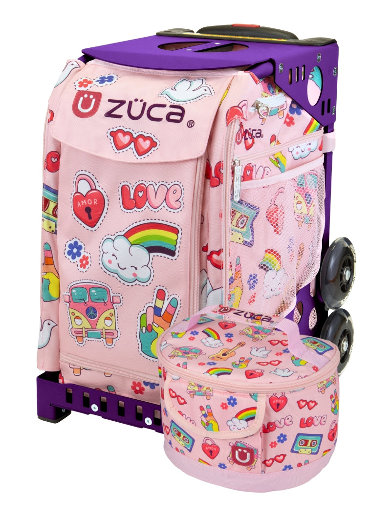 ZÜCA Groovy Vibes Sport Rolling Bag + Lunchbox
