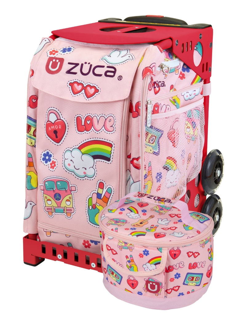 ZÜCA Groovy Vibes Sport Rolling Bag + Lunchbox