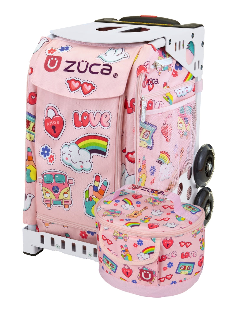 ZÜCA Groovy Vibes Sport Rolling Bag + Lunchbox
