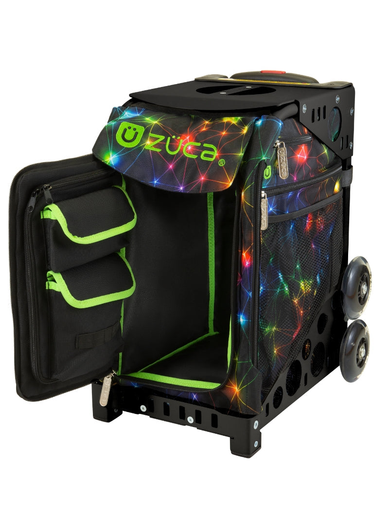 ZÜCA Neon Spark Sport Rolling Bag + Lunchbox