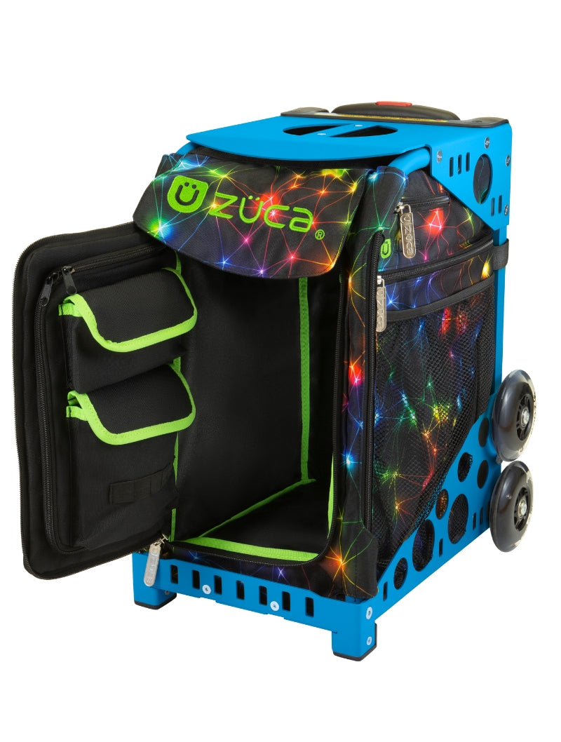 ZÜCA Neon Spark Sport Rolling Bag + Lunchbox