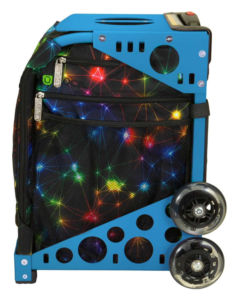 ZÜCA Neon Spark Sport Rolling Bag + Lunchbox