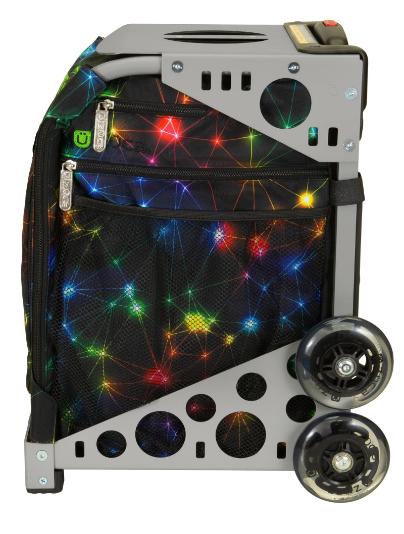 ZÜCA Neon Spark Sport Rolling Bag + Lunchbox