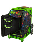 ZÜCA Neon Spark Sport Rolling Bag + Lunchbox