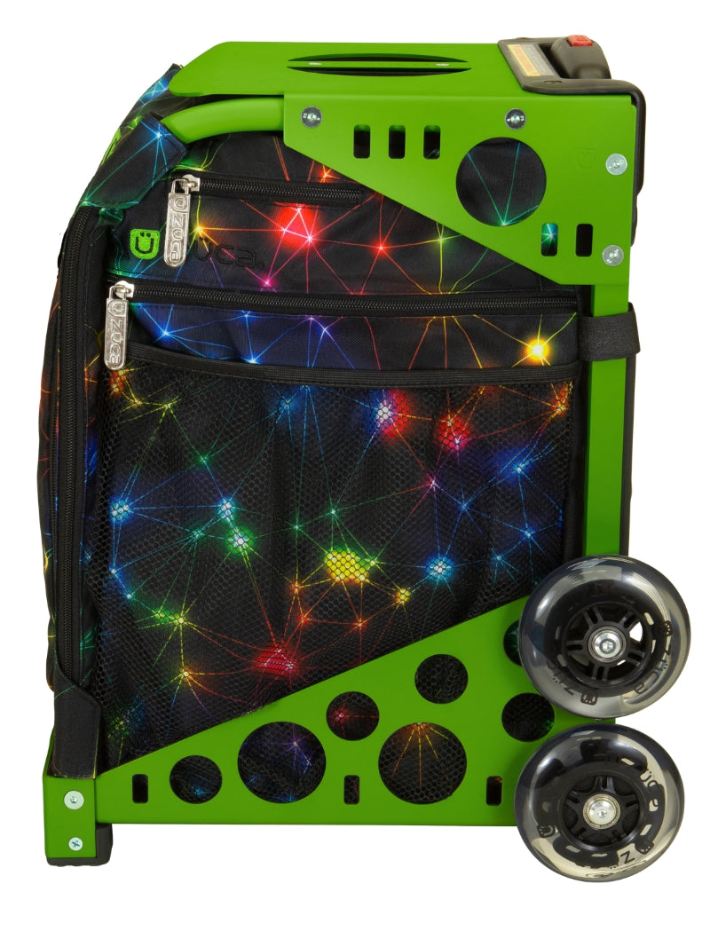 ZÜCA Neon Spark Sport Rolling Bag + Lunchbox