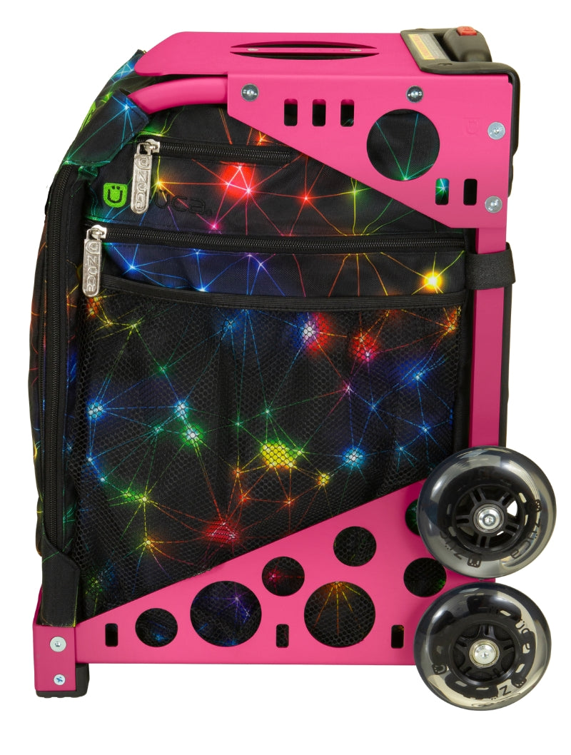 ZÜCA Neon Spark Sport Rolling Bag + Lunchbox