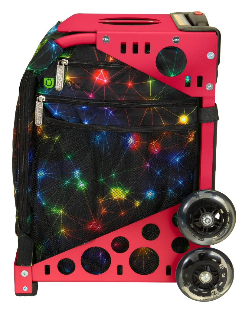 ZÜCA Neon Spark Sport Rolling Bag + Lunchbox