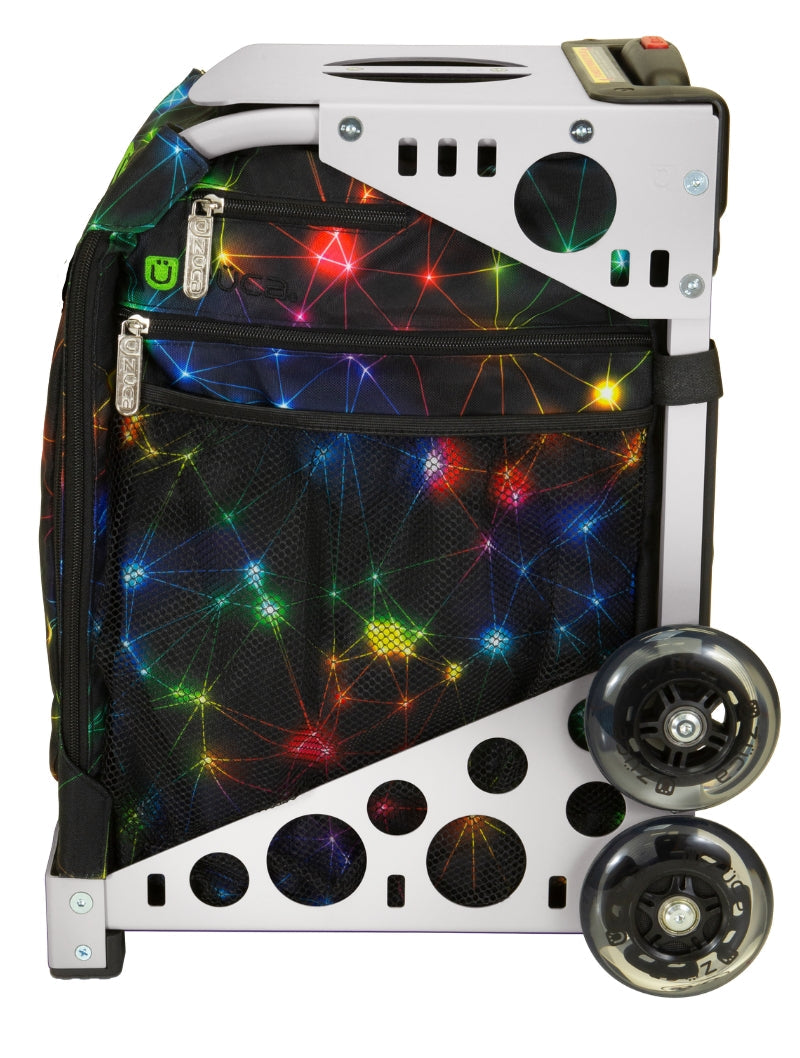 ZÜCA Neon Spark Sport Rolling Bag + Lunchbox
