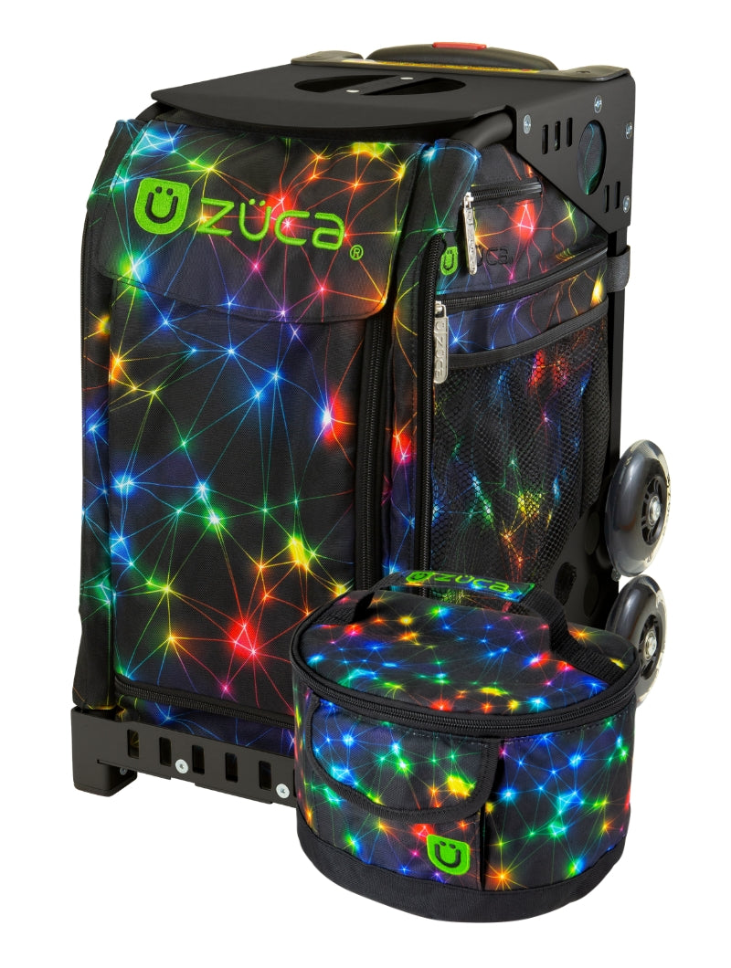 ZÜCA Neon Spark Sport Rolling Bag + Lunchbox