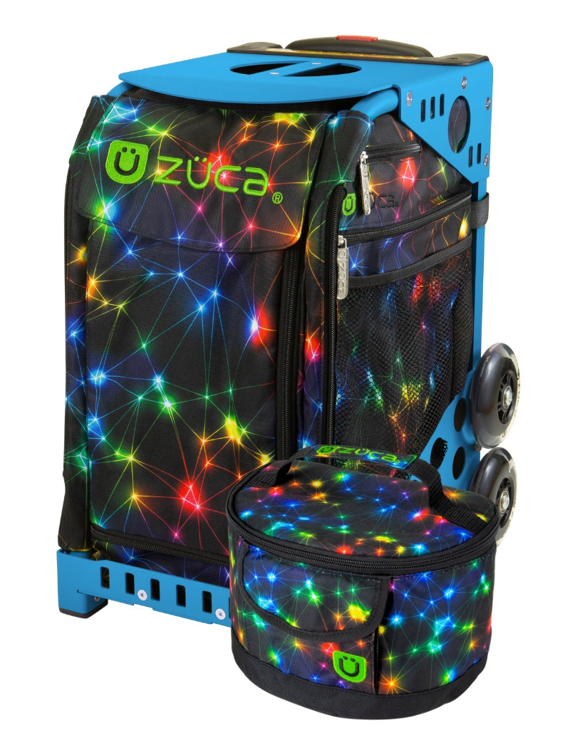 ZÜCA Neon Spark Sport Rolling Bag + Lunchbox