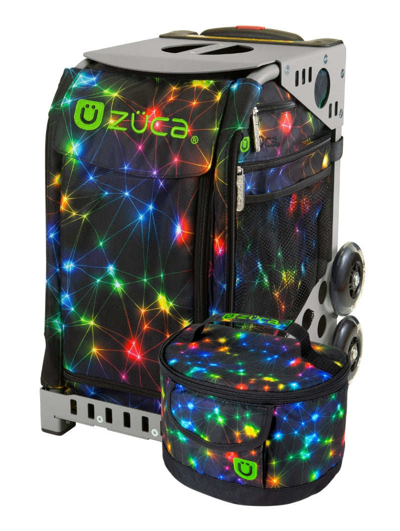 ZÜCA Neon Spark Sport Rolling Bag + Lunchbox