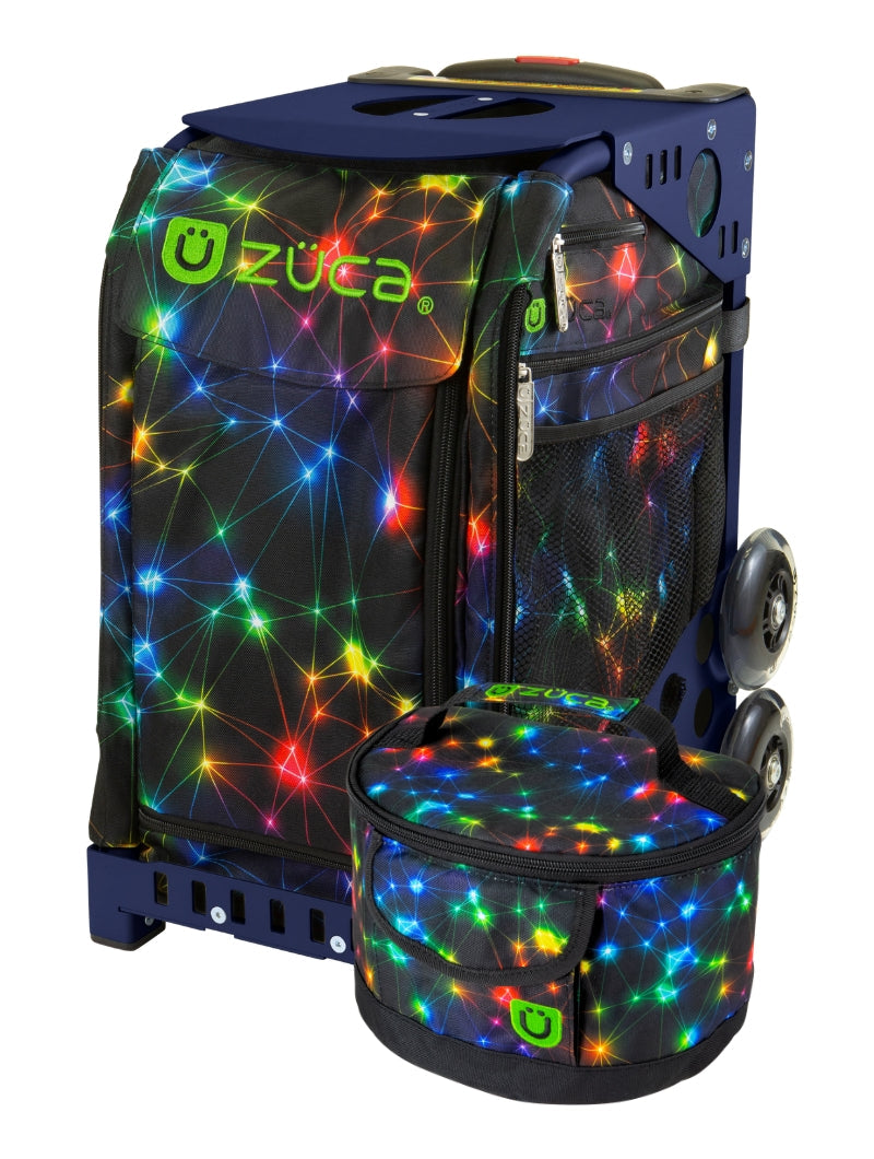 ZÜCA Neon Spark Sport Rolling Bag + Lunchbox