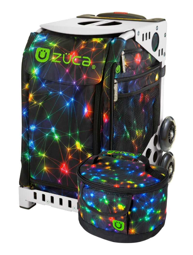ZÜCA Neon Spark Sport Rolling Bag + Lunchbox