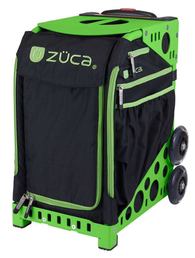 ZÜCA Sport XO Black-Green/Green Rolling Bag