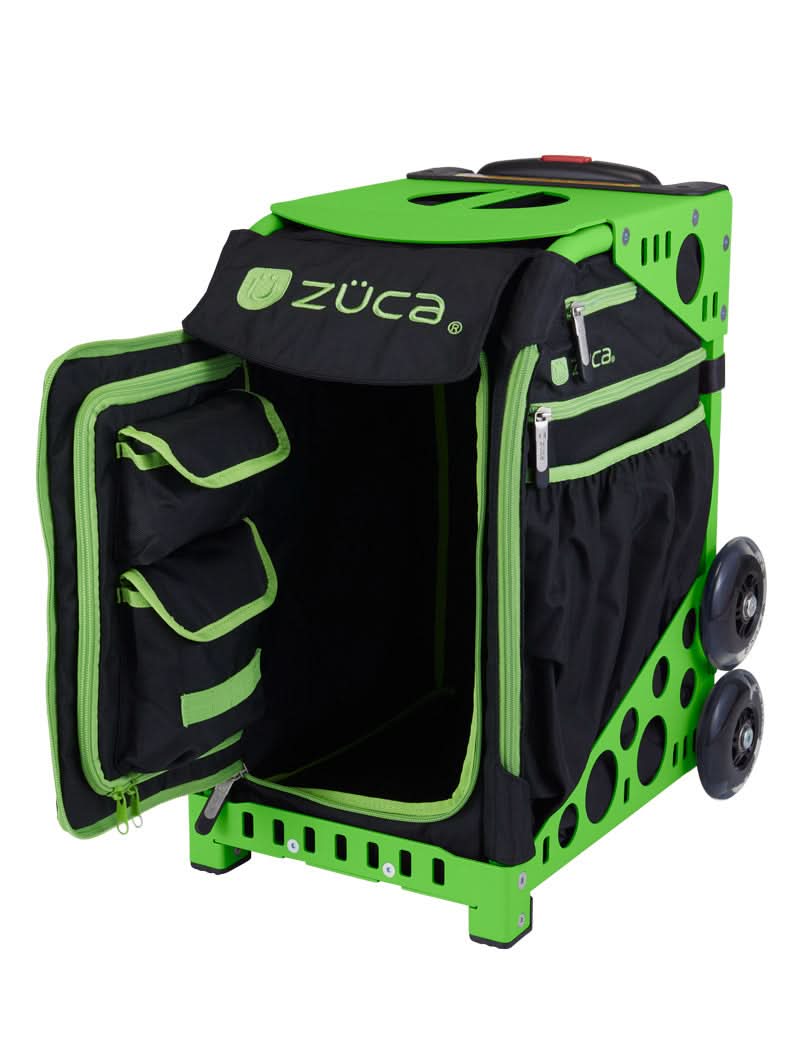 ZÜCA Sport XO Black-Green/Green Rolling Bag