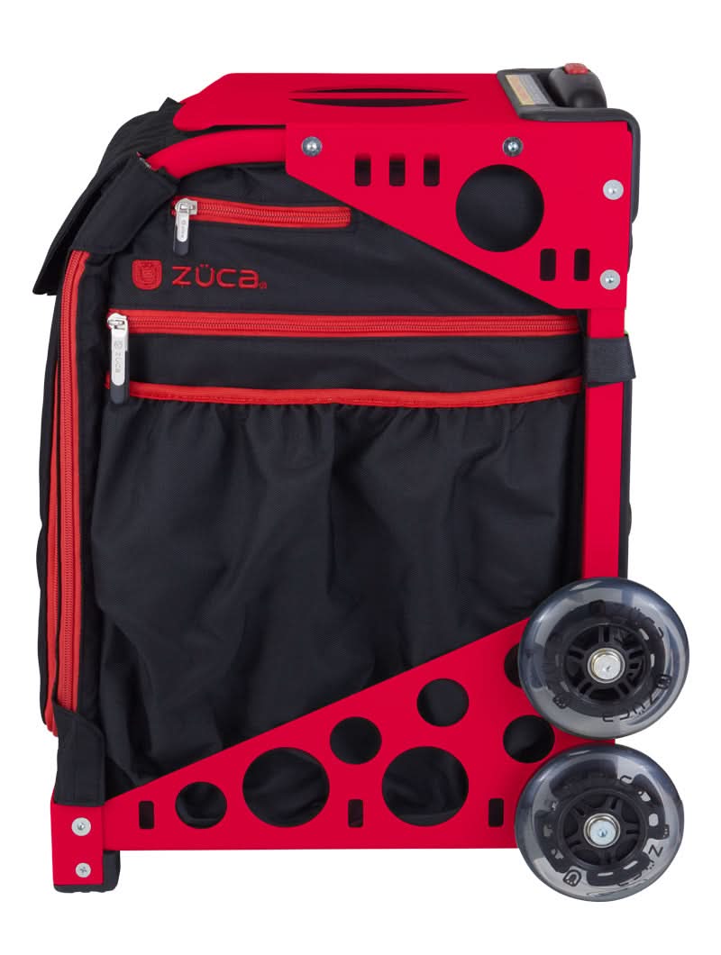 ZÜCA Sport XO Black-Red Rolling Bag