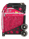 ZÜCA Pink SK8 Sport Rolling Bag (Figure Skating)