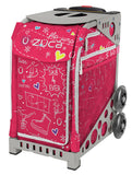 ZÜCA Pink SK8 Sport Rolling Bag (Figure Skating)
