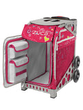 ZÜCA Pink SK8 Sport Rolling Bag (Figure Skating)