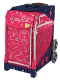 ZÜCA Pink SK8 Sport Rolling Bag (Figure Skating)