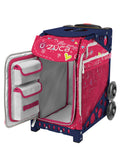 ZÜCA Pink SK8 Sport Rolling Bag (Figure Skating)