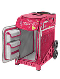ZÜCA Pink SK8 Sport Rolling Bag (Figure Skating)