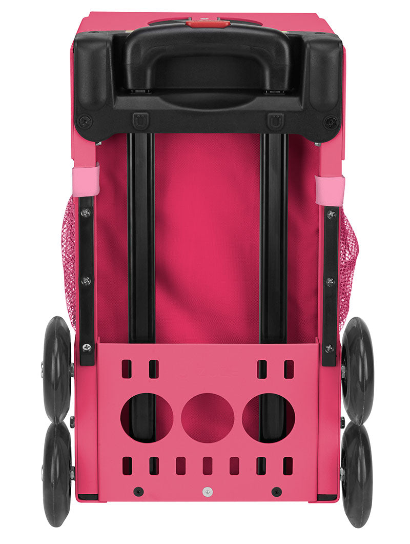 ZÜCA Pink SK8 Sport Rolling Bag (Figure Skating)