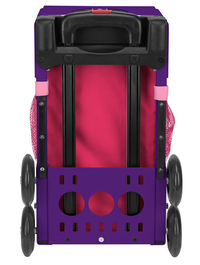 ZÜCA Pink SK8 Sport Rolling Bag (Figure Skating)