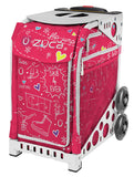 ZÜCA Pink SK8 Sport Rolling Bag (Figure Skating)