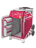 ZÜCA Pink SK8 Sport Rolling Bag (Figure Skating)