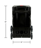 ZÜCA Sport XO Black-Red Rolling Bag